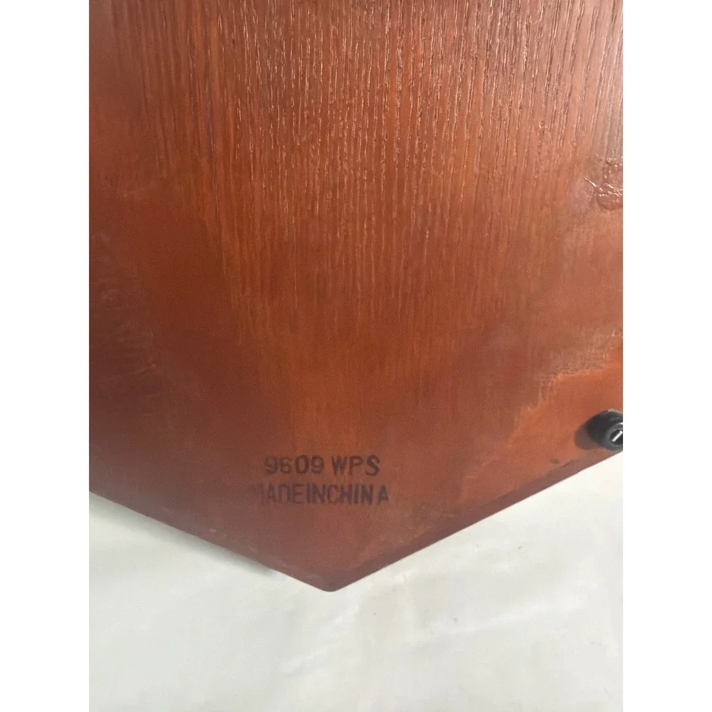 D&A Regulator Wall Clock Wood Octagon Roman Numeral Wind Up 9609 WPS Mahogany